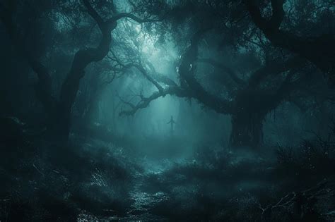 Premium Photo Monster In Dark Forest