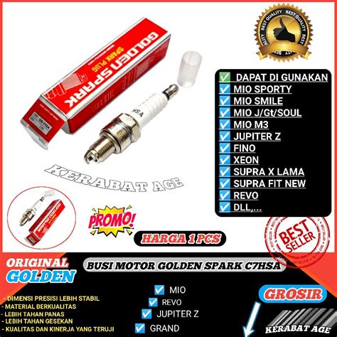 Jual BUSI MIO GRAND SUPRA SUPRA FIT C700 WIN REVO LAMA GOLDEN