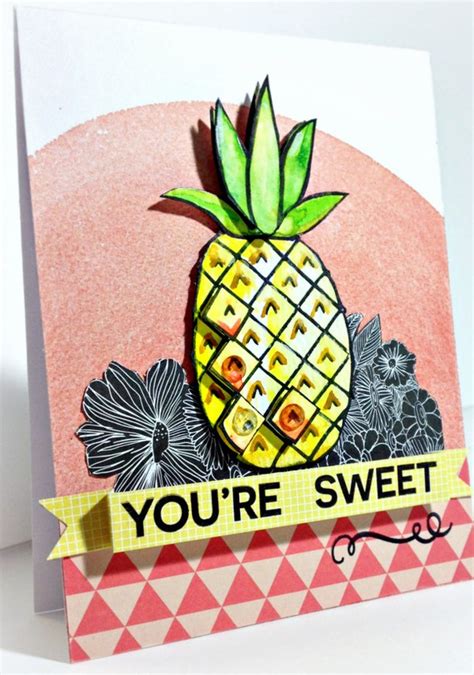 You're Sweet Pineapple Card by MichelleZ - Studio Calico