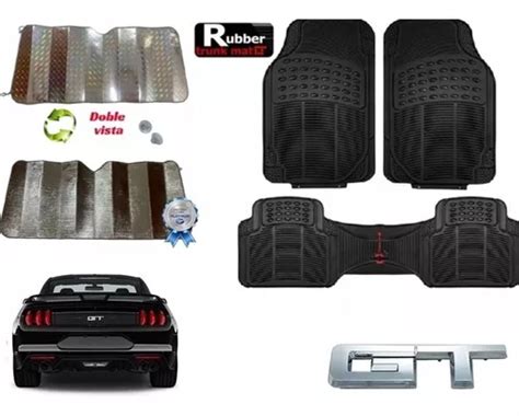 Tapetes Uso Rudo Negros Cubresol De Regalo Mustang Gt Env O Gratis