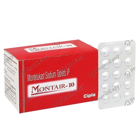 Montair 10 MG Tablet (15) - Uses, Side Effects, Dosage, Composition ...