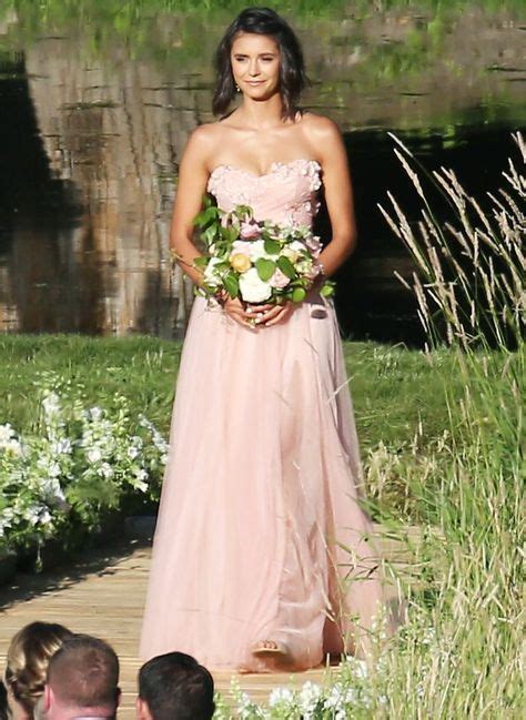 Nina Dobrev Wore A Gorgeous Bridesmaid Dress At Julianne Houghs