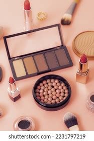Set Cosmetics Palette Nude Shades Eye Stock Photo Shutterstock