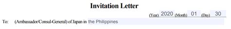 How To Make An Invitation Letter For Japan Visa Application