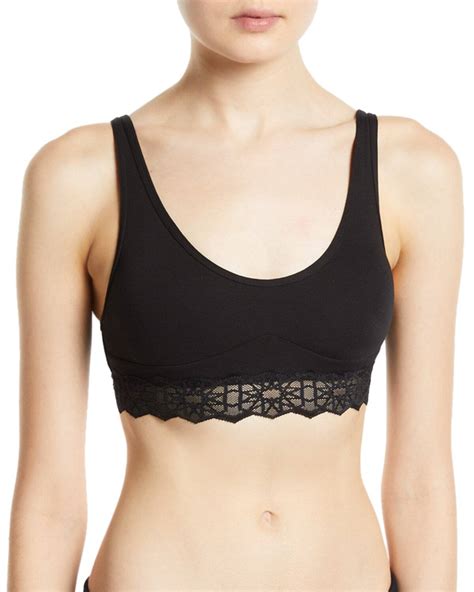 Buy Cosabella Avi Lace Trim Tween Bralette Training Bra Black At