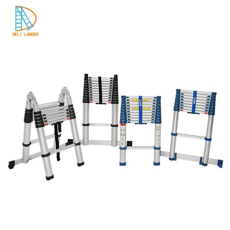 New Single Straight Folding Step Telescopic Aluminium Ladder China