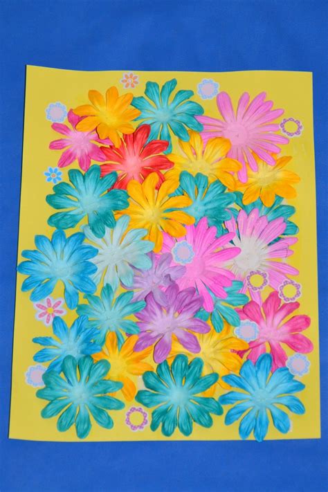 Kids Craft How To Make A Paper Spring Flower Collage Mom It Forward