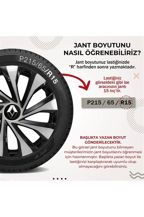 Cartex Renault Clio Symbol 14 Inç Jant Kapağı 4 Adet Kırılmaz Esnek