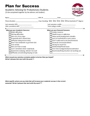 Fillable Online CLA Probation Self Assessment Form Fax Email Print