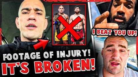 Alex Pereira Gets Injured Footage Likely Out Of Ufc Bobby