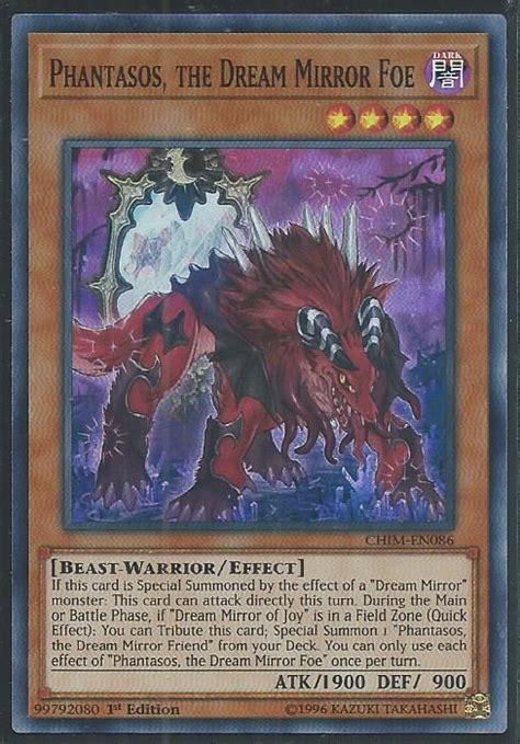 CHIM-EN086 Phantasos The Dream Mirror Foe – Super Rare - Chaos Impact | Trading Card Mint ...