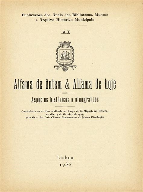 Hemeroteca Digital Alfama De Ontem Alfama De Hoje Aspectos