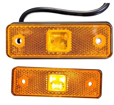 Lampa Obrysowa boczna LED pomarańczowa LD 526 AUTO LAWETA PRZYCZEPA