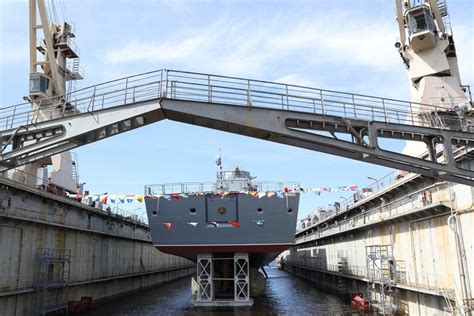 Russian Navy Launches Third Gorshkov-class Frigate, the Admiral Golovko ...