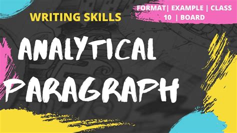 Analytical Paragraph How To Write Analytical Paragraph Format