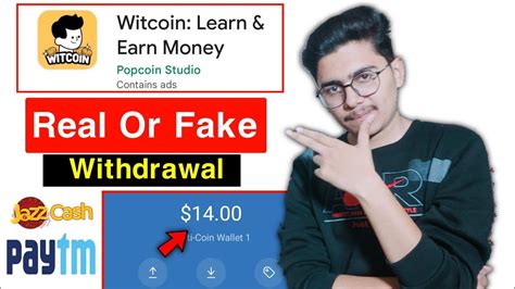 Witcoin Learn And Earn Money App Withdrawal Witcoin App Real Or Fake