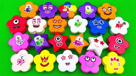 Finding Numberblocks Alphablocks In Colorful Flower Star Shapes With