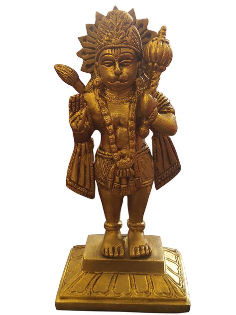 Buy Vinayakmoorti Brass Standing Hanuman Statue For Home Entrance Puja