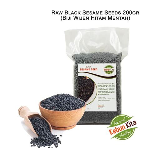 Jual Biji Wijen Hitam 200gr Black Sesame Seed Shopee Indonesia