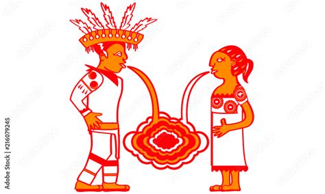 Indigenas Hablando En Diferentes Idiomas Stock Vector Adobe Stock