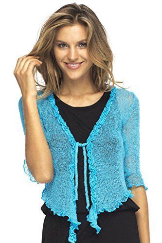 New Back From Bali Womens Sheer Shrug Cardigan Sweater Ruffle