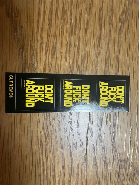 Yahoo オークション シュプリーム Dont Fuck Around Tee ステッカ