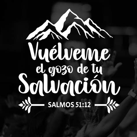 SVG Vuelveme El Gozo Salmos 51 12 Etsy