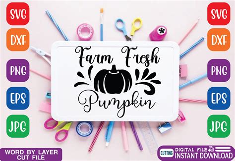 Farm Fresh Pumpkin Svg Graphic By Illustration Art Creative Fabrica