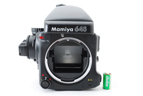 【やや傷や汚れあり】★大人気商品 動作品★ Mamiya マミヤ 645 Pro Tl ボディ Ae Prism Finder バッテリー付