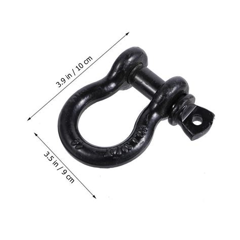 2 Pcs D Ring Shackles Tow Winch Shackles Recovery Vicedeal