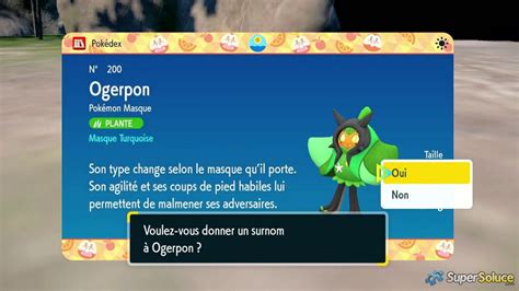 Pokémon Légendaire Ogerpon Soluce Pokémon Écarlate Violet SuperSoluce