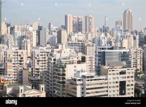 Beirut Lebanon. 9th November 2018. A view of Downtown Beirut as Lebanon ...