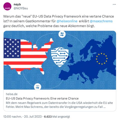 Datenaustausch Mit Den USA Per EU U S Data Privacy Framework Eine