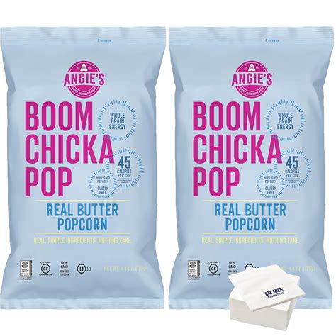 Boom Chicka Pop Popcorn Pack Of 2 Real Butter