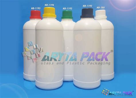 Jual HD1193 Botol Plastik HDPE 1 Liter Labor Putih Susu Tutup Segel