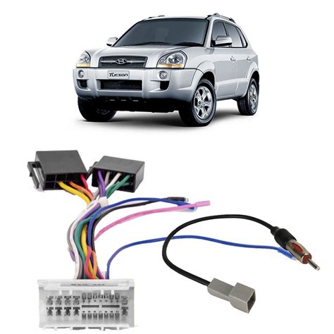 Kit Conector Chicotes Plug And Play Rádio Som Automotivo Hyundai Tucson