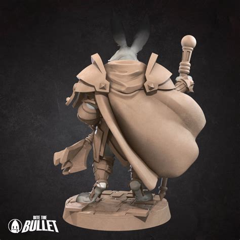 3D Printable Harengon Cleric By Bite The Bullet