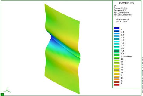 Radial Deformation W In Mm Under Critical Load 50 Times Deformed Two