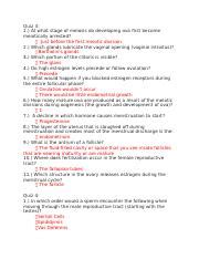 Human Sexuality Quiz Study Guide Exam 2 Docx Quiz 3 1 At What Stage