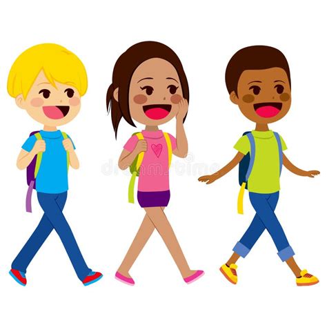 Friends Walking Together Clipart