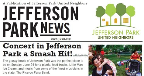 Jefferson Park News July Edition Jefferson Park United Neighbors