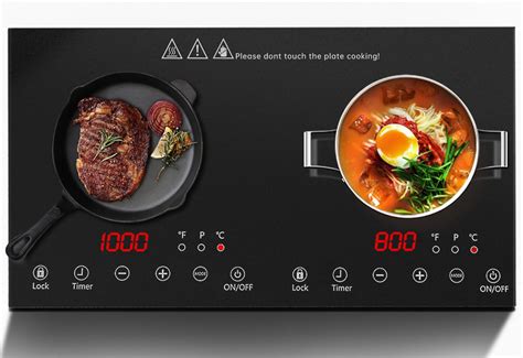 Buy Double Induction Cooktop Kxitgsimre 1800w Electric Cooktop With 2 Burner Portable