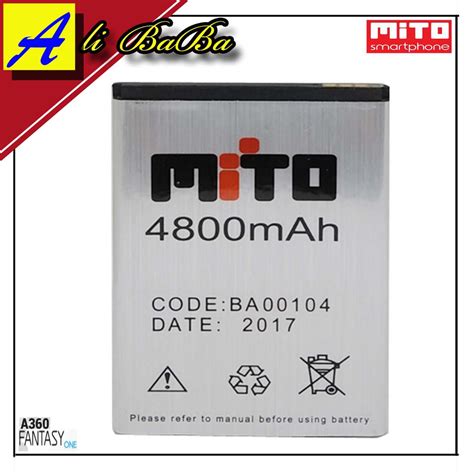 Jual Baterai Handphone Mito A360 Fantasy One BA 00104 Double Power Mito