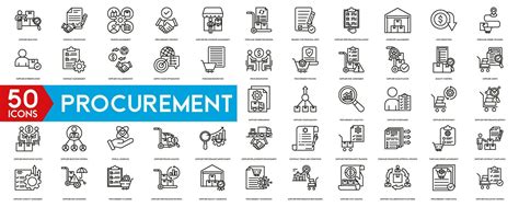 Procurement Icon From Management Collection Thin Linear Procurement