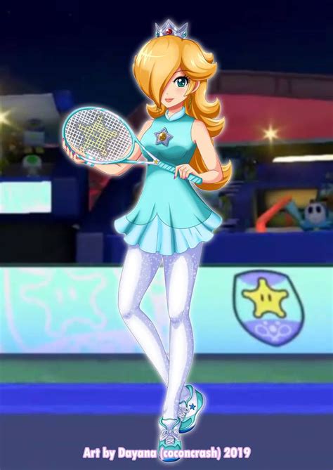 Rosalina Mario Tennis Aces By Coconcrash Super Mario Princess Super