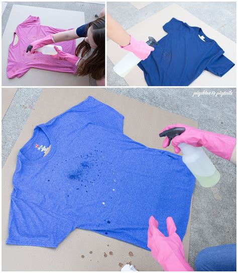 How To Bleach Tie Dye T Shirts And Screen Print With Vinyl Pigskins