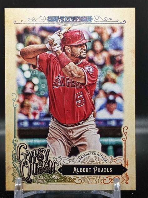 Albert Pujols Topps Gypsy Queen Los Angeles Angels Ebay