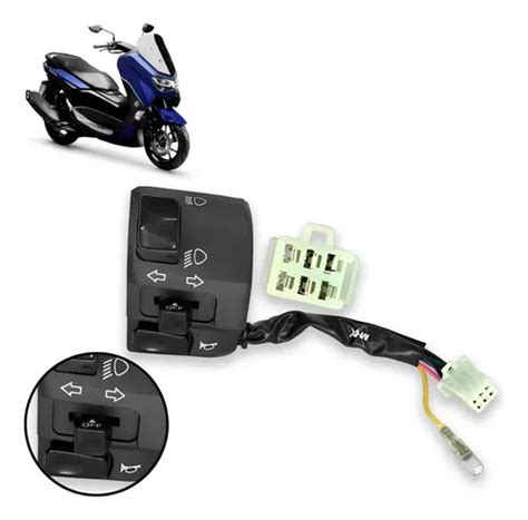 Chave De Luz Punho Esquerdo Yamaha Nmax 160 2021 Em Diante