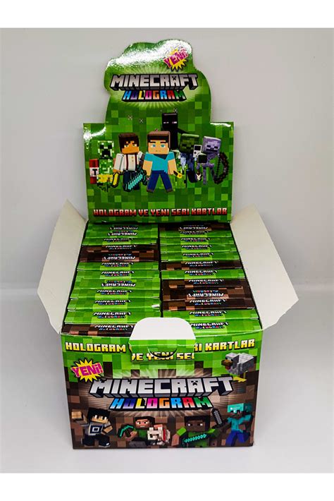 paraply Minecraft Full kutu 24 mini kutu Hologramlı Minecraft