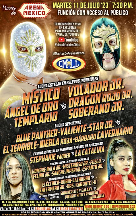 Lucha Libre Cmll On Twitter Arena M Xico Martes De Julio